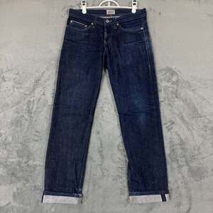 Naked & Famous Weird Guy Dark Indigo Selvedge Raw Denim Jeans Men’s Size 28